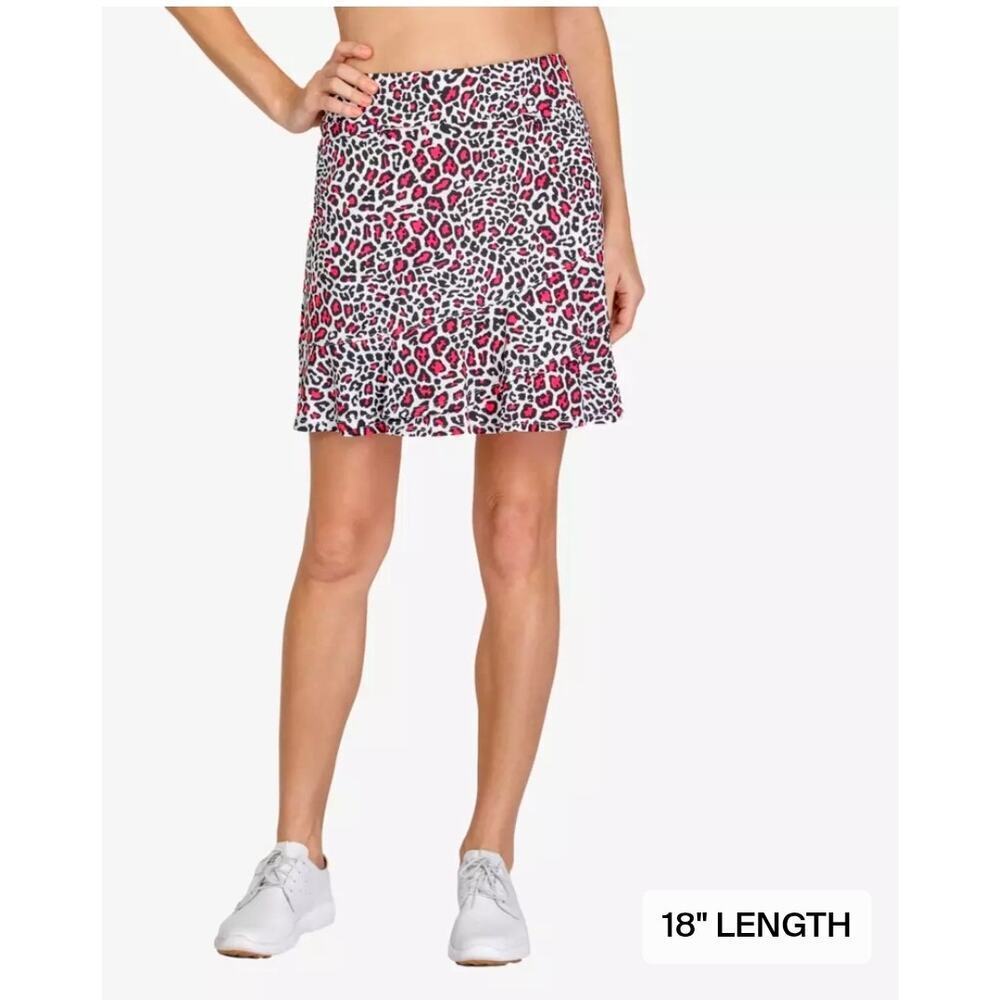 Tail Pink Rendezvous Kiana Cheetah Print 18" skort Golf Preppy Resortwear